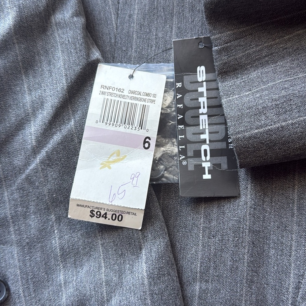 3/$10 Rafaella Dark Gray Blazer - Picture 4 of 7